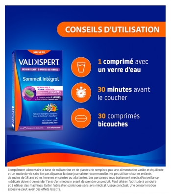 Valdispert Sommeil Intégral Lot de 2 x 30 Unités Offre Spéciale