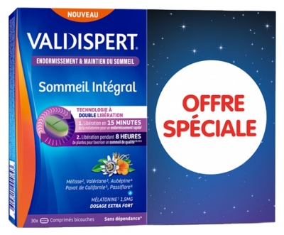 Valdispert Sommeil Intégral Lot de 2 x 30 Unités Offre Spéciale