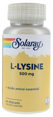 Solaray L-Lysine 500 mg 60 Unités