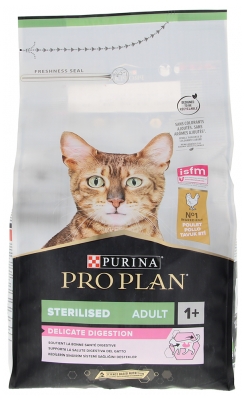 Purina Proplan pour Chat Adulte Stérilisé Digestion Délicate Poulet 1,5 Kilogramme