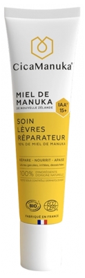 Cicamanuka Soin Lèvres Réparateur au Miel de Manuka Iaa15+ 15 ml