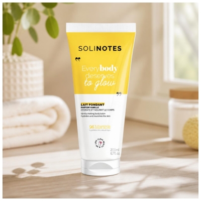 Solinotes Vanille Lait Fondant Hydratant et Nourrissant 200 ml