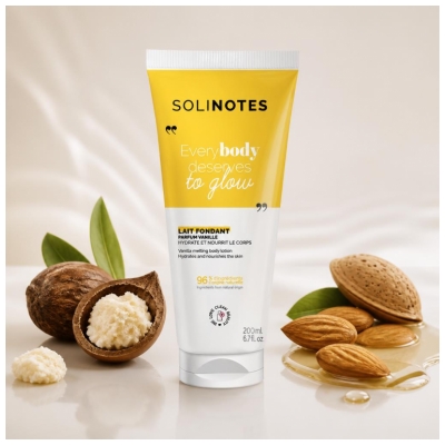 Solinotes Vanille Lait Fondant Hydratant et Nourrissant 200 ml