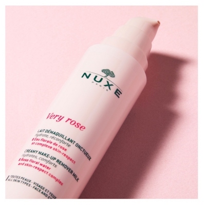 Nuxe Very rose Lait Démaquillant Onctueux Toutes Peaux 200 ml