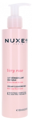 Nuxe Very rose Lait Démaquillant Onctueux Toutes Peaux 200 ml