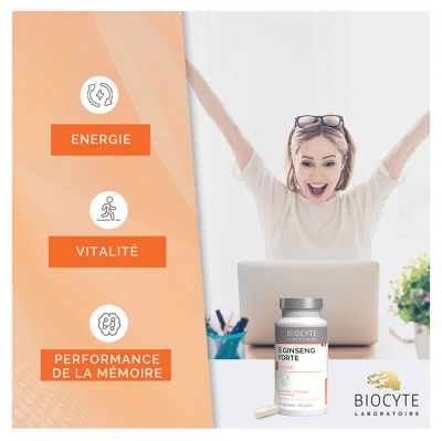 Biocyte Longevity 5 Ginseng Forte Énergie 40 Gélules