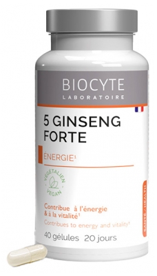 Biocyte Longevity 5 Ginseng Forte Énergie 40 Gélules