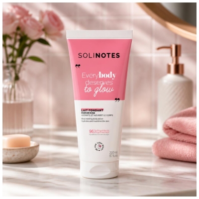 Solinotes Rose Lait Fondant 200 Hydratant et Nourrissant ml