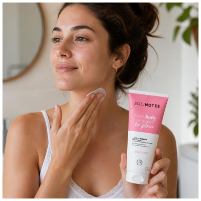 Solinotes Rose Lait Fondant 200 Hydratant et Nourrissant ml