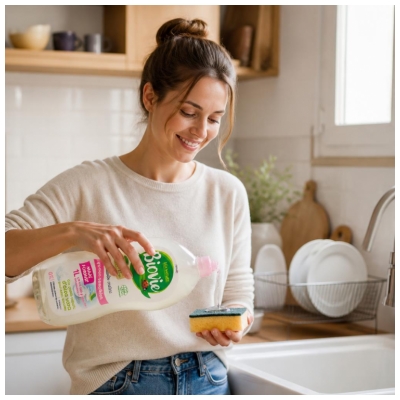 Biovie Vaisselle Mains Peaux Sensibles à l'Aloe Vera 1 Litre
