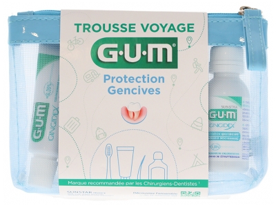 GUM Trousse Voyage Protection Gencives 4 Produits