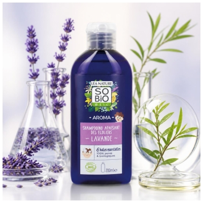 Léa Nature SO BIO étic Aroma Shampoing Apaisant des Écoliers Biologique 200 ML