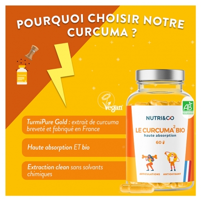 Nutri&Co Curcuma Bio Haute Absorption 60 Gélules