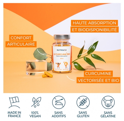 Nutri&Co Curcuma Bio Haute Absorption 60 Gélules