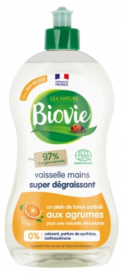 Biovie Vaisselle Mains Dégraissant 500 ML - Parfum : Agrumes