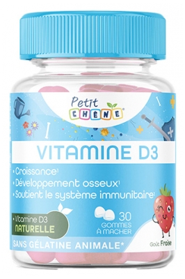 Les 3 Chênes Petit Chêne Vitamine D3 30 Gommes à Mâcher