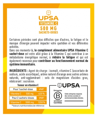 Upsa Vitamine c 500 mg Sachets-Doses