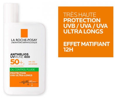 La Roche-Posay Anthelios Fluide Oïl Control Uvmune 400 Avec Parfum Spf50+ 50 ml