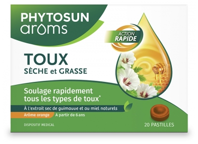 Phytosun Arôms Pastilles Toux Boîte de 20 Pastilles
