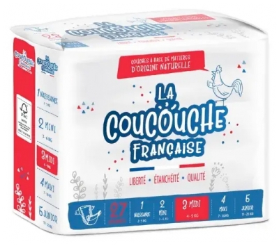 La Coucouche Française 20 Couches Naturelles Taille 3 (4-9 kg)