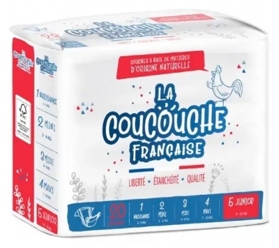 La Coucouche Française 20 Couches Naturelles Taille 5 (11-25 kg)