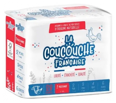 La Coucouche Française 20 Couches Naturelles Taille 1 (2-5 kg)