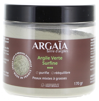Argaïa Argile Verte Surfine 170 Grammes