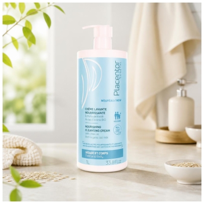 Placentor Végétal Crème Lavante Nourrissante Visage et Corps 1 Litre