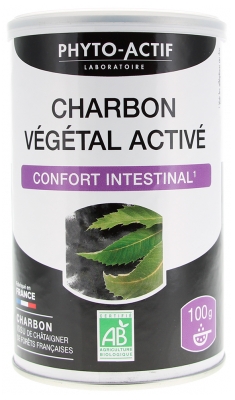 Phyto-Actif Charbon Végétal Activé Confort Intestinal Bio 100 Grammes