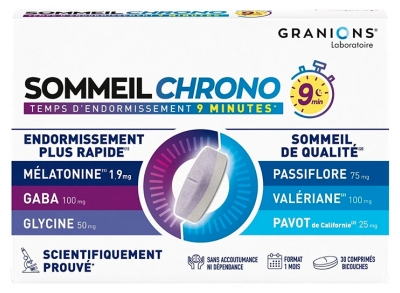 Granions Sommeil Chrono 30 Jours 30 Comprimés Bicouches
