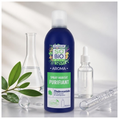 Léa Nature SO BIO étic Aroma Spray Habitat Purifiant Biologique 300 ML