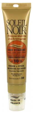 Soleil Noir Combi Soin Vitaminé 10 et Stick Ip 30 Faible Protection