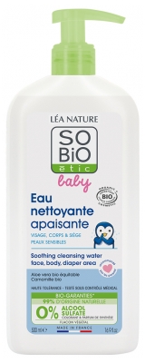 Léa Nature SO BIO étic Baby Eau Nettoyante Apaisante Biologique 500 ML
