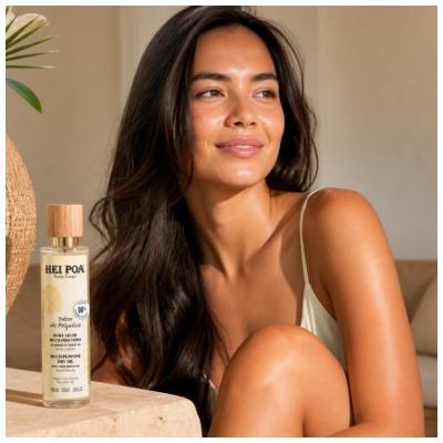 Hei Poa Huile Sèche Multi-Fonctions Trésor de Polynésie - au Monoï de Tahiti Ao 100 ml