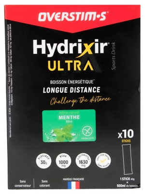 Overstims Hydrixir Ultra 10 Unités - Goût : Menthe