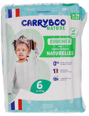 Carryboo Couches Naturelles Taille 6 (16-30Kg) X34