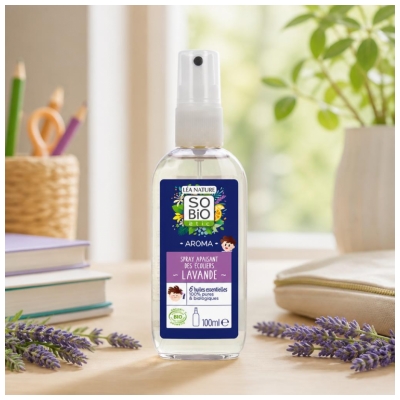 Léa Nature SO BIO étic Aroma Spray Apaisant des Écoliers Lavande Biologique 100 ML
