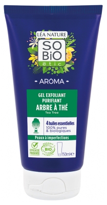 Léa Nature SO BIO étic Aroma Gel Exfoliant Purifiant Arbre à Thé Biologique 150 ML