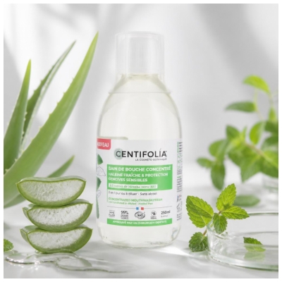 Centifolia Bain de Bouche Concentré Haleine Fraîche & Gencives Sensibles Biologique 250 ML