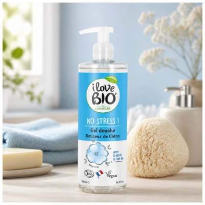 I Love Bio Gel Douche Coton Bio 500 ML