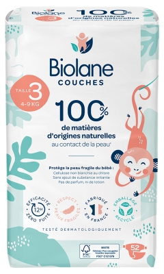 Biolane Couches Écologiques Taille 3 - X52