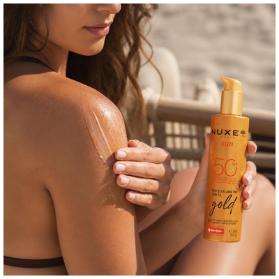 Nuxe Sun Gold Huile Solaire Or SPF50 150 ml