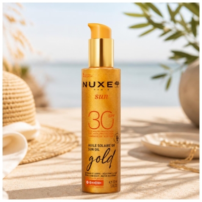 Nuxe Sun Gold Huile Solaire Or SPF30 150 ml