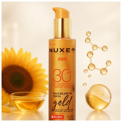 Nuxe Sun Gold Huile Solaire Or SPF30 150 ml
