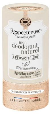 Respectueuse Mon Déodorant Naturel Hypoallergénique Peaux Sensibles Bio 50 g