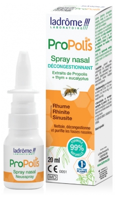 Ladrôme Spray Nasal Propolis Bio Décongestionnant 20 ml
