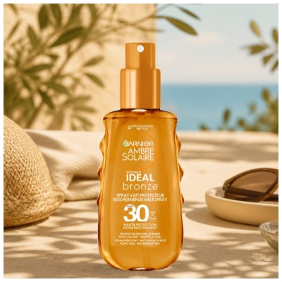 Garnier Ambre Solaire Ideal Bronze Protecteur Spray-Lait SPF30 150 ml
