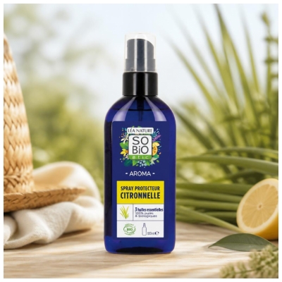Léa Nature SO BIO étic Aroma Spray Protecteur Citronnelle Biologique 100 ML