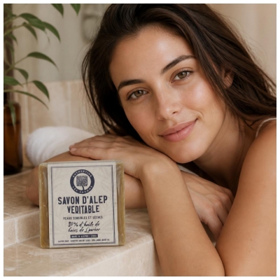 Authentine Savon d'Alep Veritable 30% d'Huile de Baies de Laurier 170 g