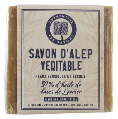 Authentine Savon d'Alep Veritable 30% d'Huile de Baies de Laurier 170 g